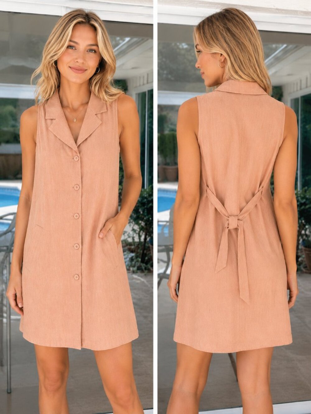 Episode Excursion Linen vest/Dress size 4